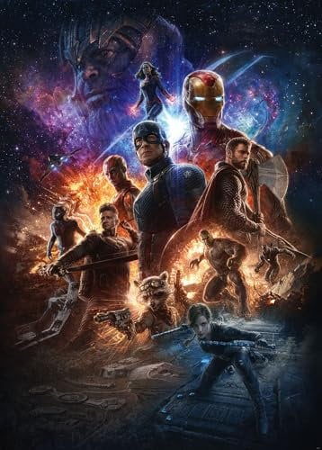 Komar Vlies Fototapete - Avengers Battle of Worlds - Größe: 200 x 280 cm (Breite x Höhe) - Kinderzimmer, Tapete, Universum - IADX4-078