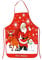 HAMOOM 80*60cm Delantal Navidad Rojo Papá Noél Adorno Cocina Decoracion Navideño Muñeca de Nieve para Barbacoa, Cocinar, Fritar, Camping y Hacer Pastel, Galleta, Chocolate Nochevieja Comunion Unisex.