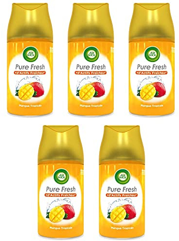 Air Wick Lufterfrischer Nachfüllpack Freshmatic Mango Tropische Mango 250 ml, 5 Stück