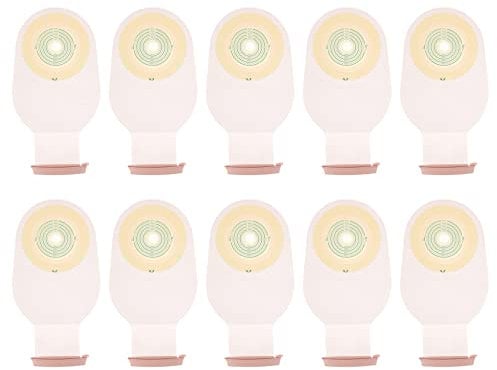 Hemoton Stomabeutel Kolostomiebeutel Einteilige Drainagebeutel Stoma Tasche Stomabedarf für Colostomy Ileostomy Stoma Pflege 10 Stück