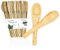 wisefood Cucharas desechables de hoja de palma, 50 unidades, de hoja de palma de 15 cm, cubiertos desechables biodegradables, cubiertos desechables ideales como cuchara sopera o cubiertos de fiesta