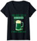 Damen Sie können keinen Kater bekommen, wenn Sie rund um die Uhr betrunken sind Irish Beer T-Shirt mit V-Ausschnitt
