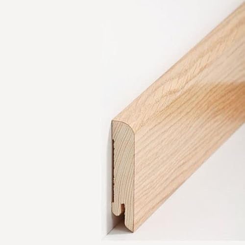 Südbrock | Battiscopa | 15.70.1 | Profilo arrotondato | 15 x 70 x 2500 mm | impiallacciatura in vero legno | rovere | battiscopa moderno | 1 pezzo