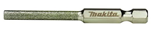 Makita D-73754 Rundfeile 4,5 mm, Diamantbestückt, mit 1/4 Sechskantaufnahme für Schrauber, zum Feilen von Sägeketten mit 3/8 Teilung und 1,1 oder 1,3 mm Treibgliedstärke, 1 Stück