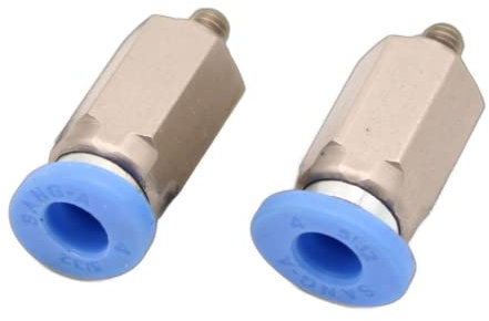 Lot de 2 raccords M3 pour tuyau pneumatique de 4 mm - Raccord à air comprimé M3 - Qualité industrielle (M3 vers tuyau de 4 mm)