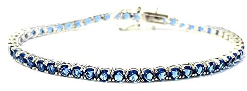 amorili bracciale tennis argento 925 mm 3 grif 4 (zaffiro cm 18)