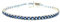 amorili bracciale tennis argento 925 mm 3 grif 4 (zaffiro cm 18)
