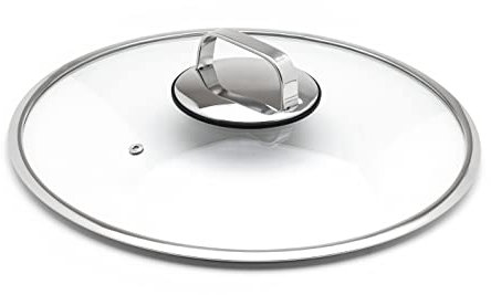 DiamondClad™ by Livwell Glasdeckel für Hybrid-Edelstahl-Bratpfanne, Wok und Bratpfanne, spülmaschinenfest, PFOA-frei