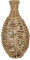 Vase décoratif en osier de jacinthe d'eau - Vase élégant Boho pour plantes et fleurs artificielles - 44 cm