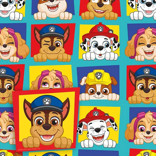 Danilo Promotions LTD Paw Patrol Geschenkpapier Paw Patrol 2 Blatt 2 Tag Geschenkpapier Geburtstag Geschenkpapier