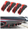 JNNJ 4 Stück Auto Heckstoßstange Spoiler, Auto Heckstoßstange Spoiler Diffusor, Haifischflosse Schützen Abdeckung Anti-Crash Stoßstange Chassis Dekoration(Rot)