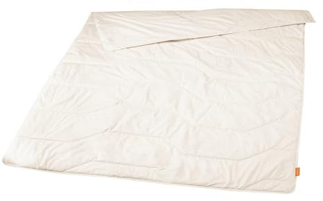 sleepling Ganzjahresdecke Lyocell Tencel Baumwolle medium Bettdecke 155 x 220 cm, weiß