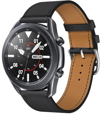 Cuir Bracelet Compatible avec Honor Watch GS 3/Honor Magic Watch 2 46mm Bracelet en inoxydable Métal Boucle Bracelet Dégagement Rapide Bracelet Pour Honor Watch GS 3/Honor Magic Watch 2 46mm (23)