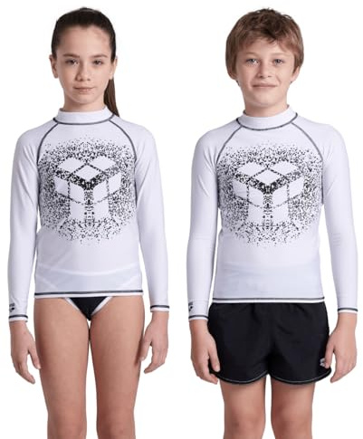 Arena Jungen Unisex Jr Arena Rash Vest L/S Graphic Shirt (1er Pack)