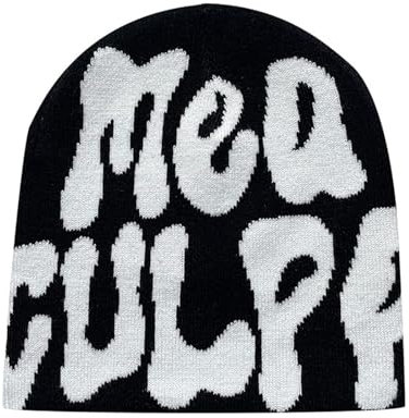 Herren Damen Mütze Beanie Kalten Jahreszeit Warm Sportmütze Bedruckter Hut für Freizeitaktivitäten Joggen Reisen Ski(DE/NL/SE/PL, Numerisch, 55, 62, A)