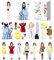 Anziehpuppen Magnetisch, Papierpuppen Zum Anziehen, Magnetic Dress Up Doll, Llenspiel-Kostü -Anziehpuppen Kreative Mode Dress Up Papier Puppe Magnet Outfit Für Kindertag Weihnachten