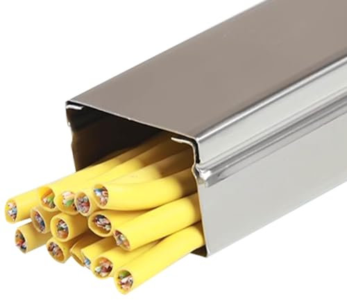 Kabelkanal Kabelkanal Aus Edelstahl Kabelabdeckung, Metall Kabelabdeckung Kanäle/Hochbelastbarer Kabelschutz Für Den Boden, Verhindert Stolpergefahren Für Haus Oder Außenbereiche (Color : S201, Siz