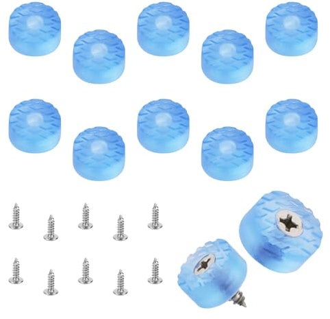 10pcs Rubber Cutting Board Feet, 0.63x0.59in Non Slip Cutting Board Legs with Stainless Steel Screws Round Rubber Feet Bumpers Pad Washers for Furniture Electronics Kitchen Appliances