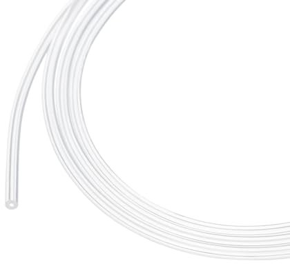 Rebower Tubo Silicone 1m (3ft) 0.8mm ID 2mm OD Trasparente Tubo Plastica Industriale Silicone Puro Pompa, Sifonaggio, Drenaggio, Irrigazione, Birrificazione, 0.03 x 0.08