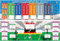 GINGER TECH Poster du championnat d'Europe de football 2024, programme de l’Euro avec drapeaux, dates des matchs, pour décoration de bar, salon Taille L 30 x 90 cm (français non garanti)