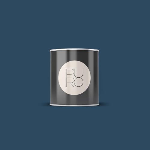 BRICOFLOR Wandfarbe dunkelblau in 5l, 2,5l und 1l Gebinde ideal für Wohnzimmer und Schlafzimmer Design Farbe auf Dispersionsbasis