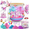 CS COSDDI Einhorn Geschenke für Mädchen, Einhorn Terrarium Set für Kinder Bastelset Kinder Spielzeug 5 6 7 8 9–12 Jahre, Weihnachtsgeschenke, Geburtstagsgeschenke, Ostergeschenke für Mädchen