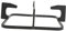 MUSISALY 1pezzi Bracket Per Stufa Gas Antiscivolo Ghisa Supporto Per Pentole e Cucine Accessorio Per Gas Design Resistente e Versatile Per Uso Domestico e Professionale Nero