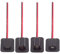 xiwai Lot de 4 câbles d'extension en forme de queue de cochon d'alimentation Micro USB DC 5 V DC 5,5 x 2,1 mm 3,5 x 1,35 mm pour sac à dos et coussinets chauffants électriques