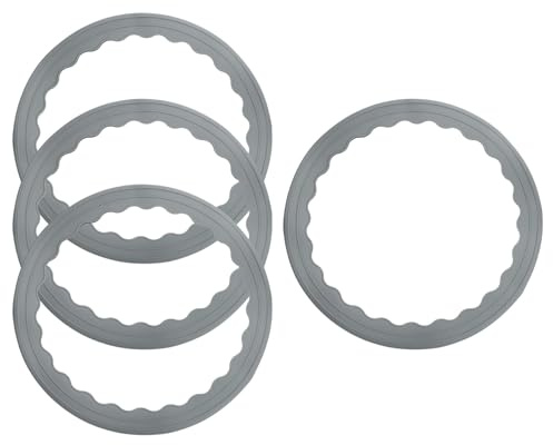 QUARKZMAN 4 Stück Barhocker Beinschutzring rutschfeste Silikon Stuhlbein bodenebeneschutz für 14,5 bis 16,5 runde Basis Pads bodenebene schützen Holzbodenebene Keine Kratzer, Grau
