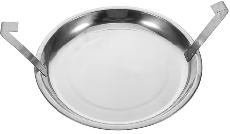 Alipis Bandeja Para Chimenea Con Mango Recipiente De Ceniza De Acero Inoxidable Para Recolección De Cenizas Accesorio Duradero Para Barbacoa y Asados Al Aire Para Restaurantes y Camping