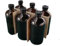 KINEPHARMA Botella Ambar 500 ml Pack 6 Unidades con Tapón de Rosca | Botellas Hermeticas para Laboratorio, Liquidos, Aceites Esenciales