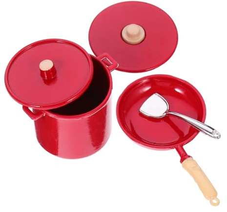 Kisangel Marmite pour Maison De Poupée Marmite Miniature Modèle De pour Poupées Mini-Pots De Simulation De Maison