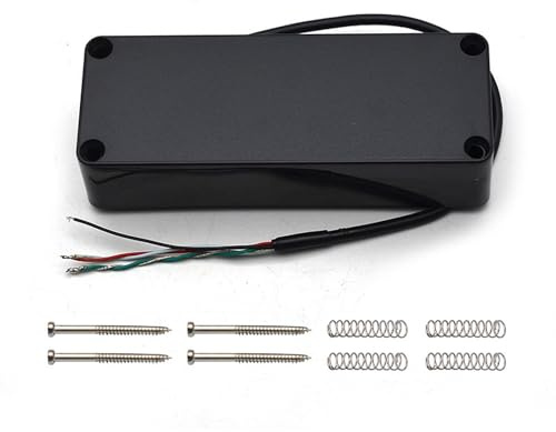 Luwecf Bassgitarre Pickup Humbucker Bass Pickup Doppelspule Mini Metall mit Federn für Musiker Heimgebrauch Musikstudios Proberaum