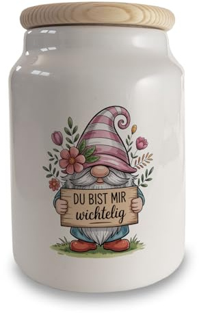 speecheese Du bist mir wichtelig Keksdose für Pflanzenfreunde und Wichtelfans lustiger Spruch für Deko-Enthusiasten
