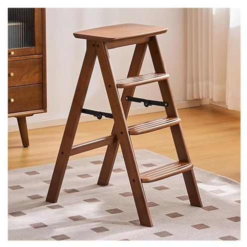 Escabeau pliable en bois antidérapant Tabouret multifonction pour la maison et la cuisine