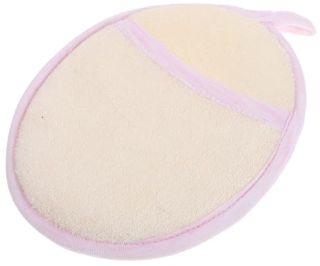 Baby Bamboo Fibre Sponge Bath Mitt for Newborns and Toddlers | Pink, Soft Gentle Cleanse for Face and Hands, High Absorbency Wash Cloth for Bathing Use