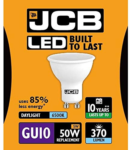 JCB 3w = 35w / 5w = 50w LED GU10 100deg 3000k (Warm) / 6500k (Daylight) (5w (50w), 6500k (Daylight))