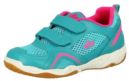 Lico Unisex Kinder Enjoy V Hallenturnschuhe, Türkis Pink, 30 EU