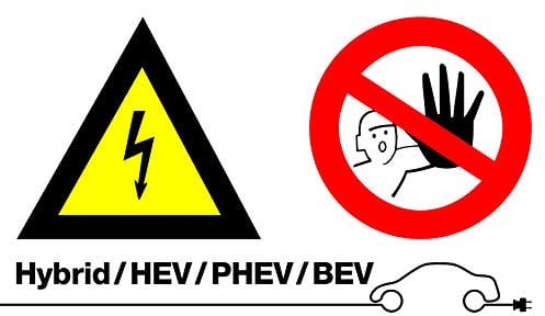 Laser 7576 High Voltage/No Admittance Sign (Without Text)