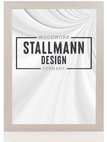 Stallmann Design 'New Modern' Bilderrahmen 50 x 80 cm | Farbe: Aluminium | eleganter Frame für Ihre Fotos und Motive
