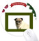 Watch Dog Pet Border Round Rubber Maus Pad Weihnachtsbaum Mat