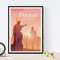 Nacnic Prag Film. Vintage-Stil. Poster Stadtfarben. Prag Anzeigengröße A4