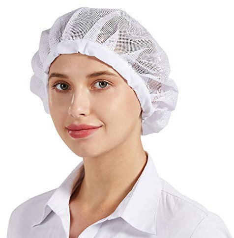 Nanxson 3pcs Cappello da cuoco in rete regolabile maglia servizio di ristorazione reti per capelli cappello da lavoro CF9060