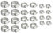 24 Pcs Hose Clips Set, Adjustable 18-27mm Range Hose Clamps Hose Jubilee Clips Screws Pipe Clamps Clips Assortment for Hose Pipe Tube,18/20/23/25/27mm T&B®