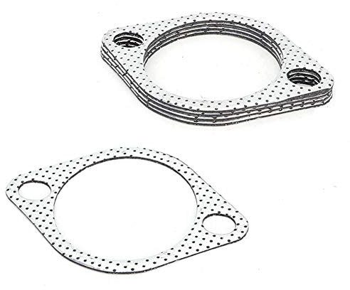 Akozon 3 Inch Exhaust Gasket, Focus Mk2 Auspuffdichtung,5 Stück Auspuffrohrdichtung,3 Zoll Auspuffdichtung Auspuffrohr Dichtung Auspuffkrümmer Auspuffdichtung Keramik Auspuffrohr Metalldichtung