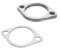 Akozon 3 Inch Exhaust Gasket, Focus Mk2 Auspuffdichtung,5 Stück Auspuffrohrdichtung,3 Zoll Auspuffdichtung Auspuffrohr Dichtung Auspuffkrümmer Auspuffdichtung Keramik Auspuffrohr Metalldichtung