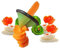 Zonster Carrot Curler and Peeler Fruits Spiral Shred Slicer Root Vegetables Fruits Slicer Sharpener Garnishing Carving Cutter Tool Random Color