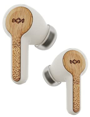 House of Marley Rebel In-Ear Bluetooth Kopfhörer- Nachhaltig hergestellt, Kabelloses Audio, Wiederaufladbar und mit Touch-Control-Funktion, 30 Stunden Spielzeit mit elegantem und tragbarem Ladecase