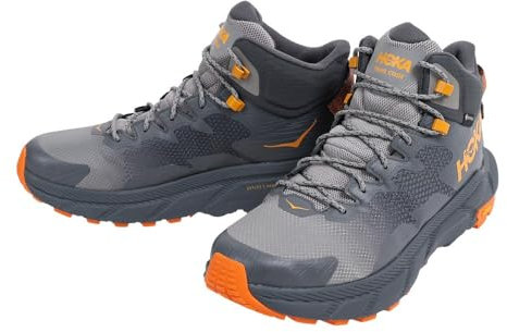 HOKA ONE ONE 1123165-CPOR Trail Code GTX Running Shoes Male Castlerock/Persimmon ORANGE 41 1/3
