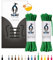 biped LACES 2 pares de cordones redondos de algodón de ø 2 mm de grosor - cordones resistentes al desgarro para zapatos de cuero y calzado informal - fabricados en la UE z2900(verde,90 cm)